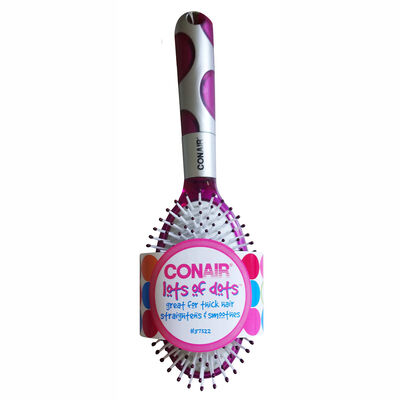 Cepillo Ovalado Acolchado Lots Of Dots Rosado