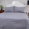 Quilt Doral King Gris Velvety