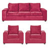 Juego de Living Innovamuebles Kahlo Sofá 3 Cuerpos + Dos Sillones 1 Cuerpo Burdeo