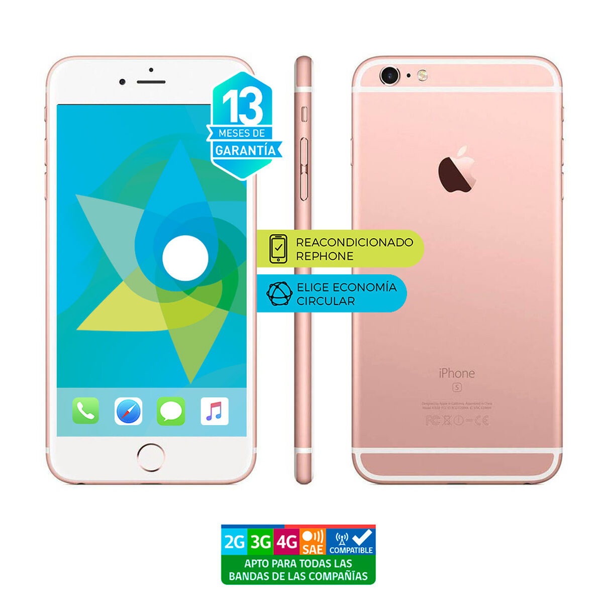 Celular Apple Iphone 6s 32GB 4.7" Reacondicionado Rosado Liberado