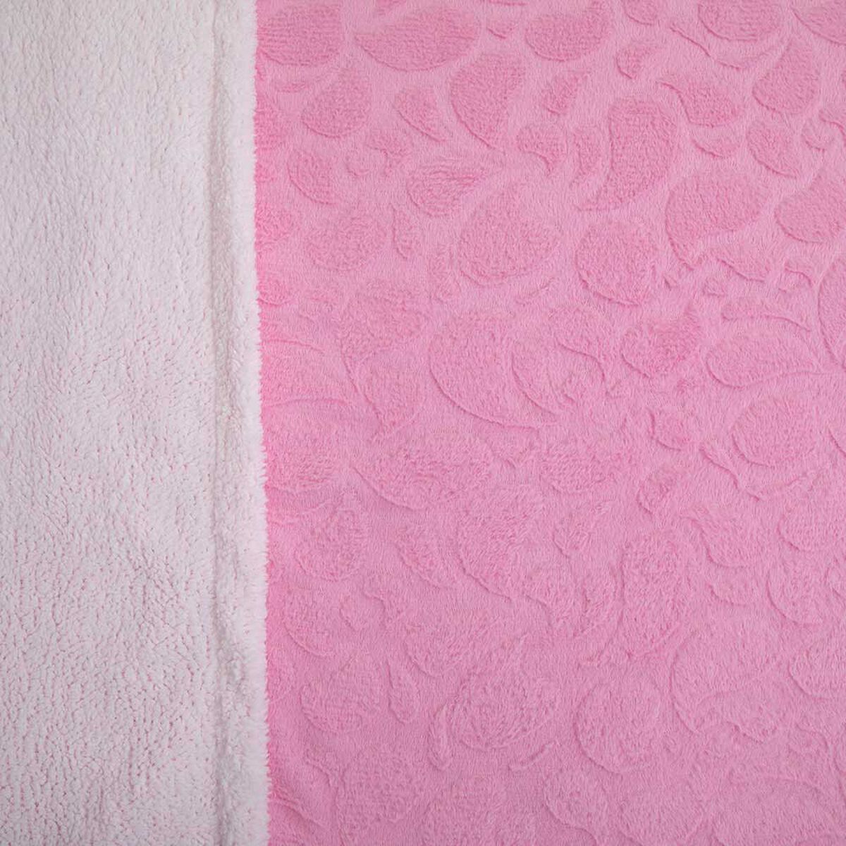 Frazada Poliéster Doral 2 Plazas Deluxe Rosado