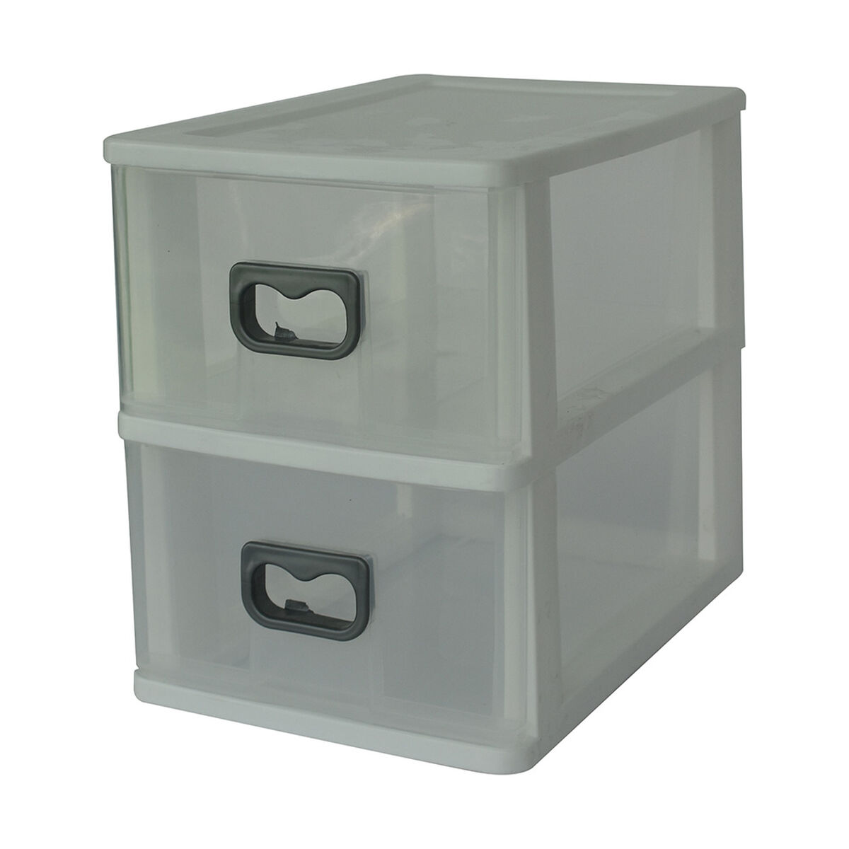 Mini Caja Organizadora Plástica San Bernardo 2 Niveles Blanco