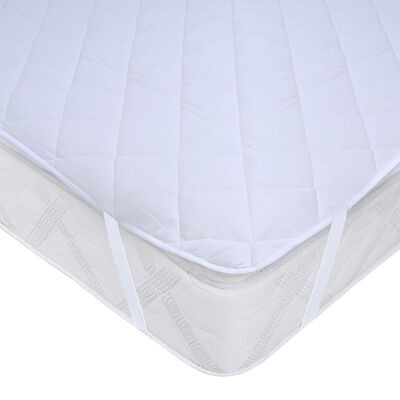 Cubrecolchón Impermeable Mashini 1 Plaza Blanco
