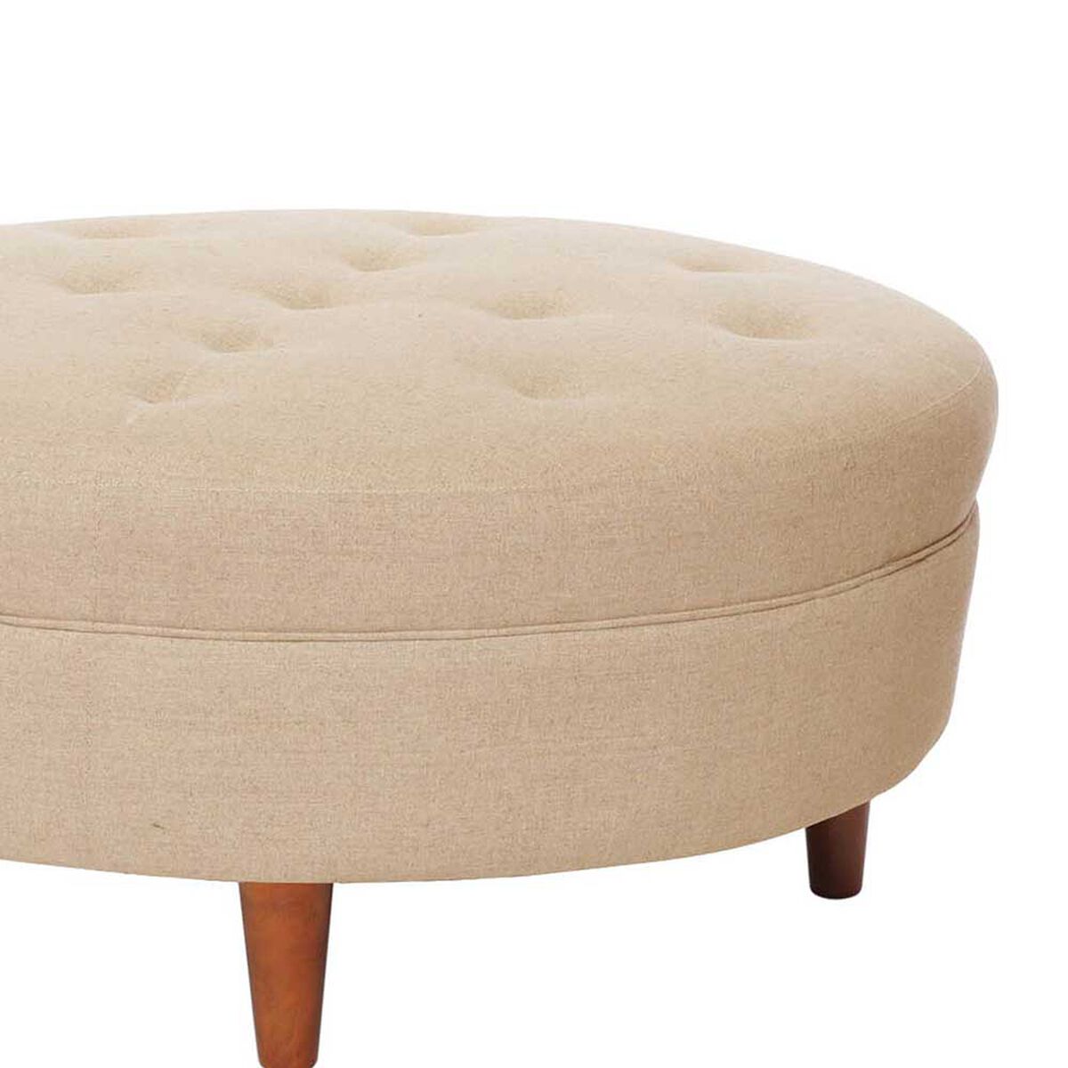 Pouf Latam Home Paris Lino Beige