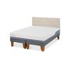 Cama Europea CIC Base Dividida 2 Plazas Excellence Plus + Respaldo Villarrica Alpino
