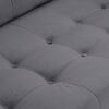 Sofá Felpa Bodevir Retro 3 Cuerpos Gris