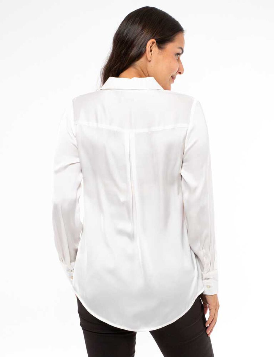 Blusa Lisa Manga Larga Mujer Zibel Abc