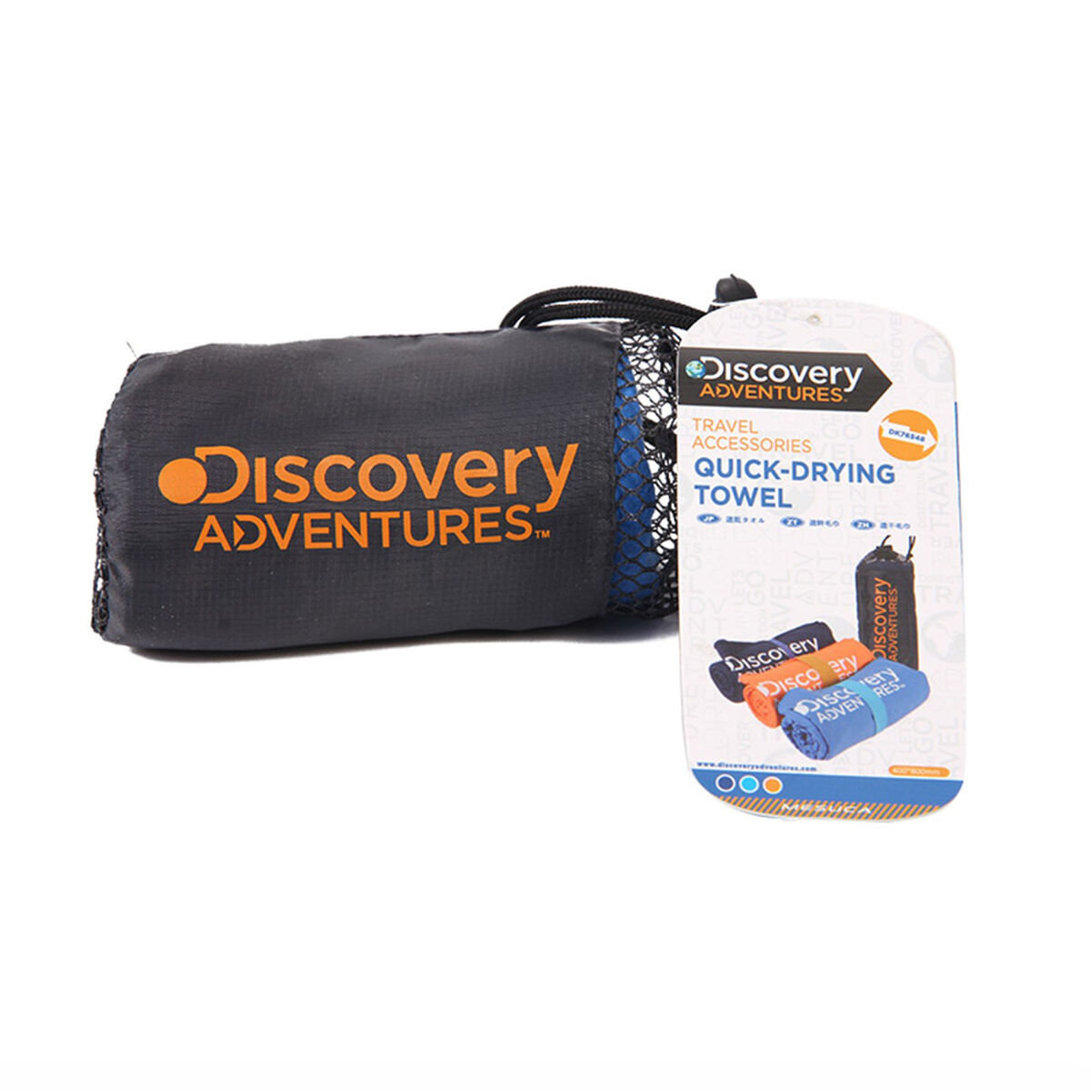 Toalla Microfibra Discovery Adventure Azul Pequeña