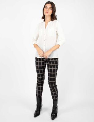 Imagen 2 del producto Blusa Lisa Manga Larga Mujer Zibel Crudo, Negro, Rosado