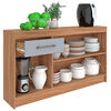 Mueble Base Cocina Vekkahome Alba 3 Puertas Caf&eacute;
