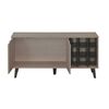 Rack TV Mobikit Kazan Hasta 50" Roble Santana Negro