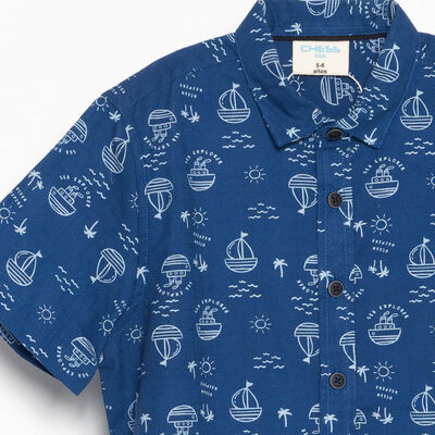 Camisa Manga Corta Niño Chess Baby