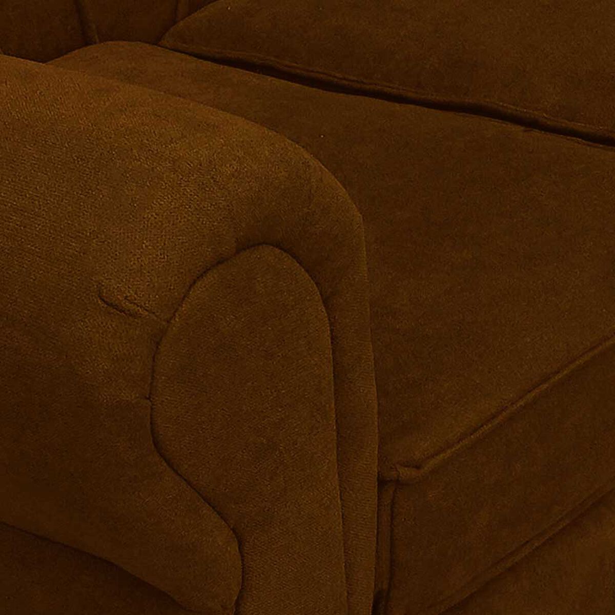 Juego de Living Elegant Detail Marsella Sofá 3 Cuerpos + Sofá 2 cuerpos + Sillón 1 Cuerpo Café