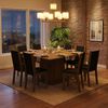 Juego de Comedor Vekkahome Clarice Greco 8 Sillas Caf&eacute;