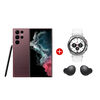 Combo Celular Samsung&nbsp;Galaxy S22 Ultra 256GB 6,8" Burgundy Liberado + Smartwatch Galaxy Watch4 Classic 42mm Silver + Aud&iacute;fonos Bluetooth Galaxy Buds2 Graphite