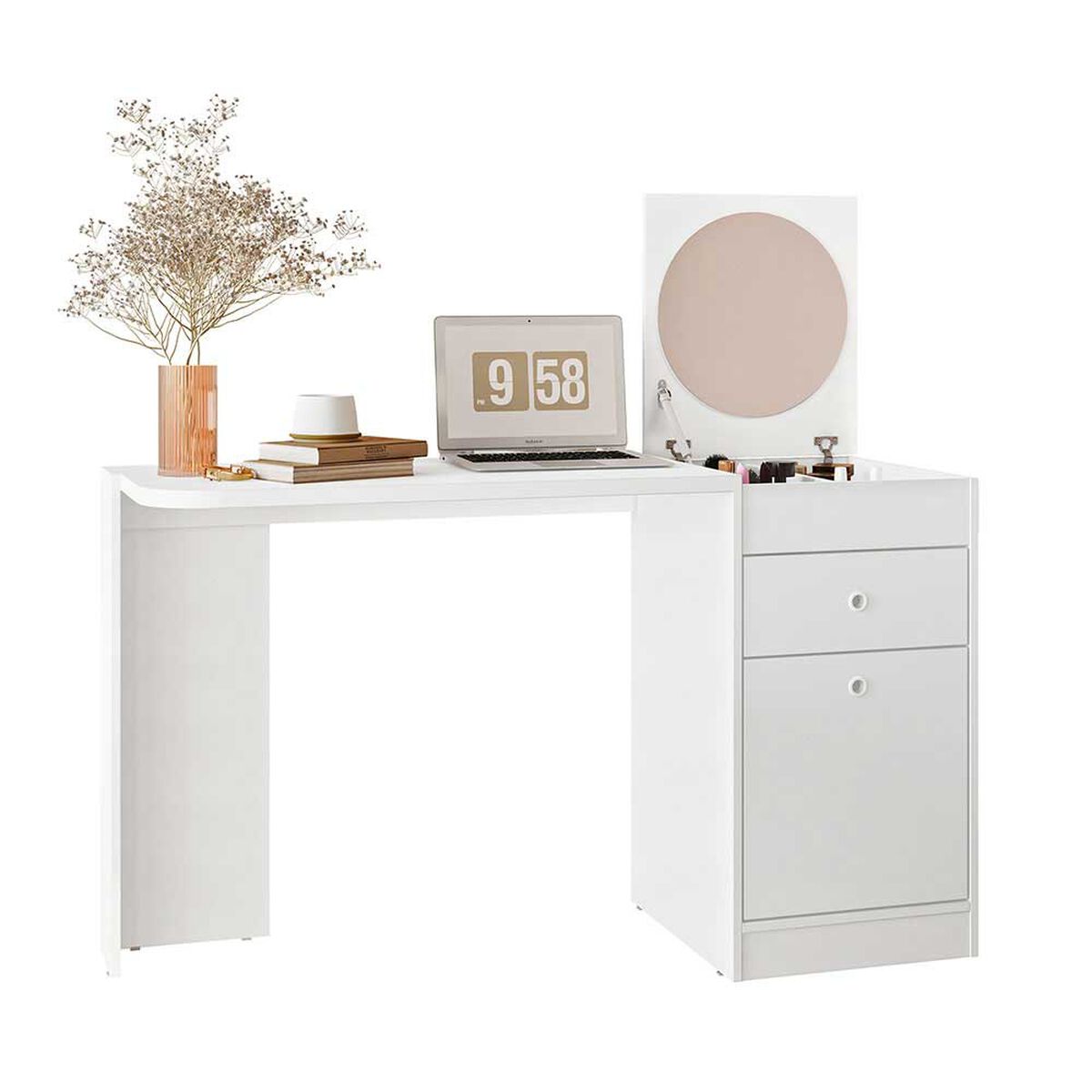 Tocador Vekkahome Vilna 1 Puerta 1 Cajon Blanco