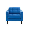 Set 2 Sofás Bodevir Retro 1 Cuerpo Felpa Azul