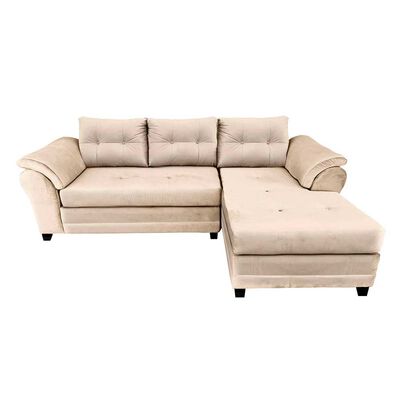 Sofá Seccional Living Factory Samy 4 Cuerpos Beige