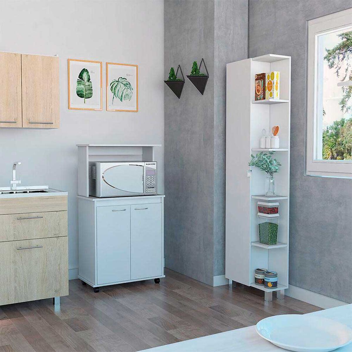 Combo Kitchen 1 Mueble Microondas + Optimizador