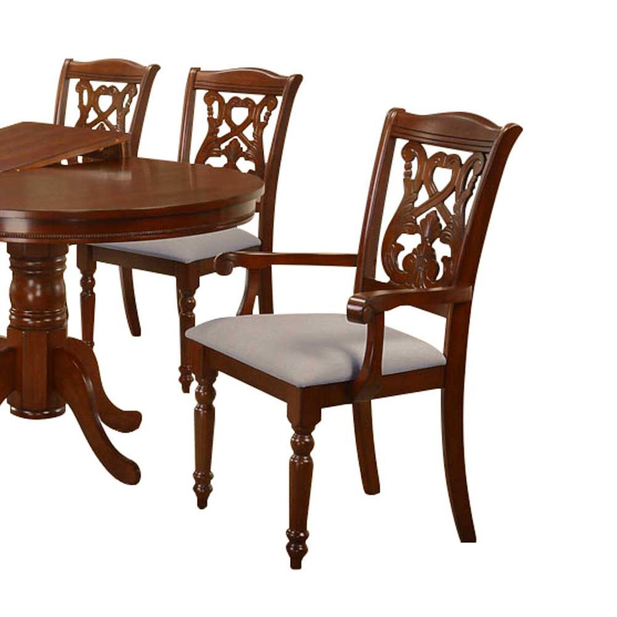 Juego de Comedor Extensible Casanova Bilbao 6 Sillas Café