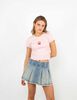 Polera Crop Con Estampado Mujer Icono