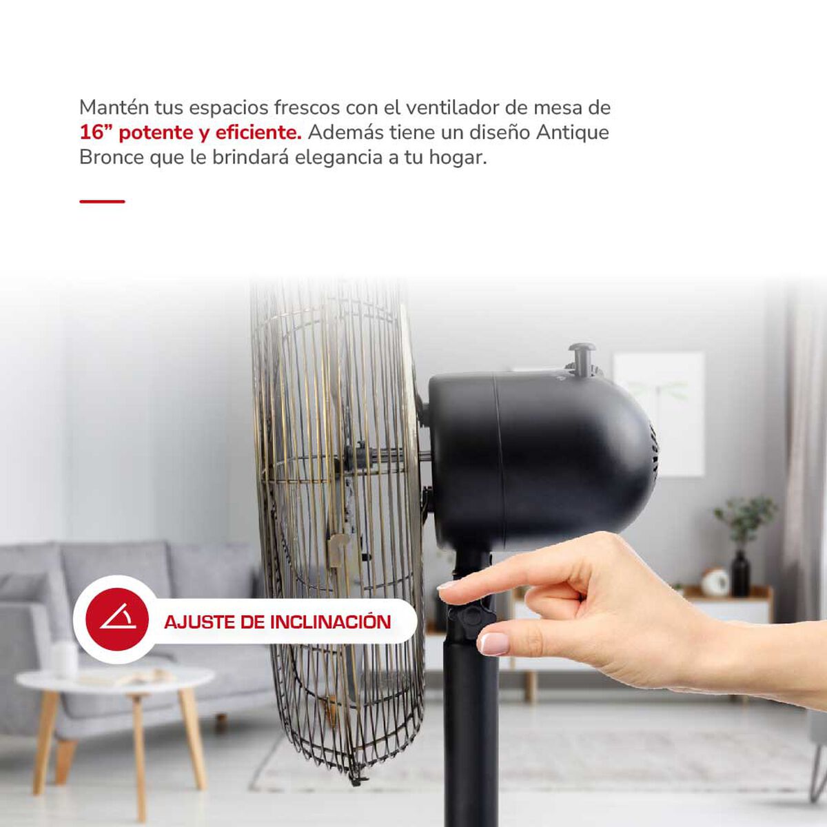 Ventilador de Mesa Thomas TH-16BNM Bronce