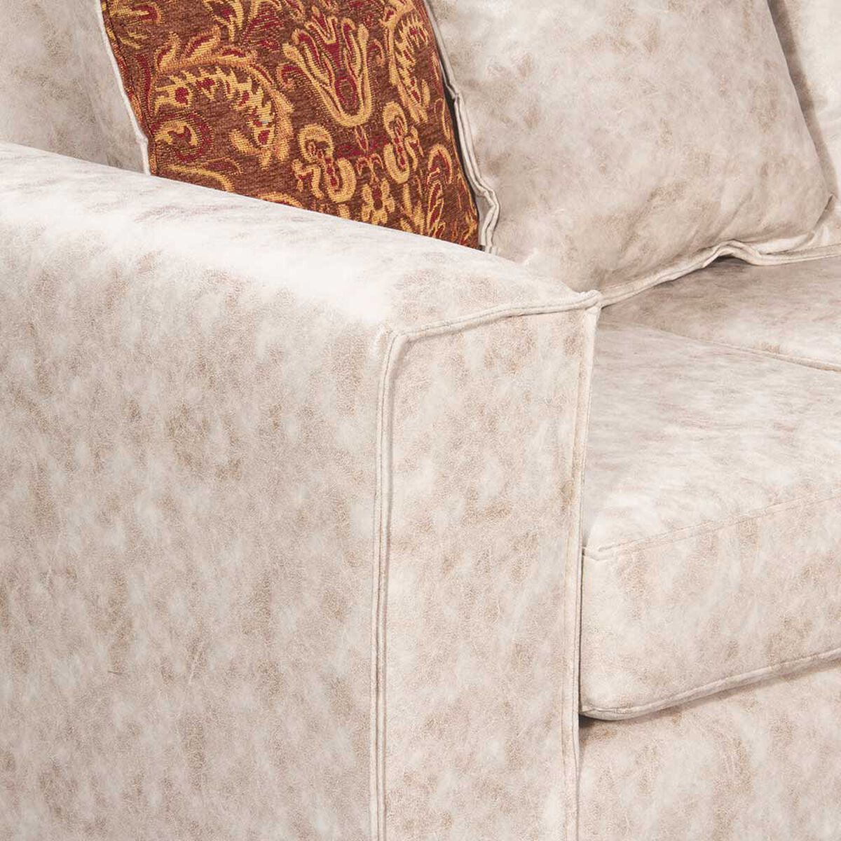 Juego de Living Black Factory Ezeiza Sof&aacute; 3 Cuerpos + Dos Sillones 1 Cuerpo Crema