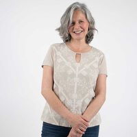 Polera Manga Corta Mujer Portman Club Beige, Blanco, Celeste, Mostaza, Negro