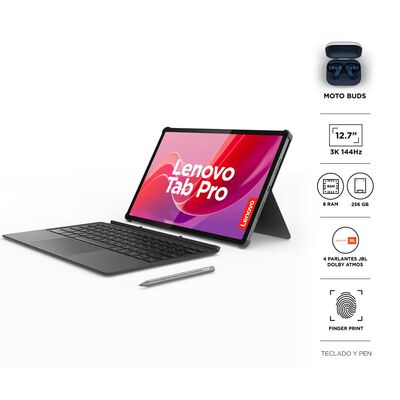 Tablet Lenovo Tab Pro Octa-Core 8GB 256GB 12,7" Luna Grey + Pen + Moto Buds