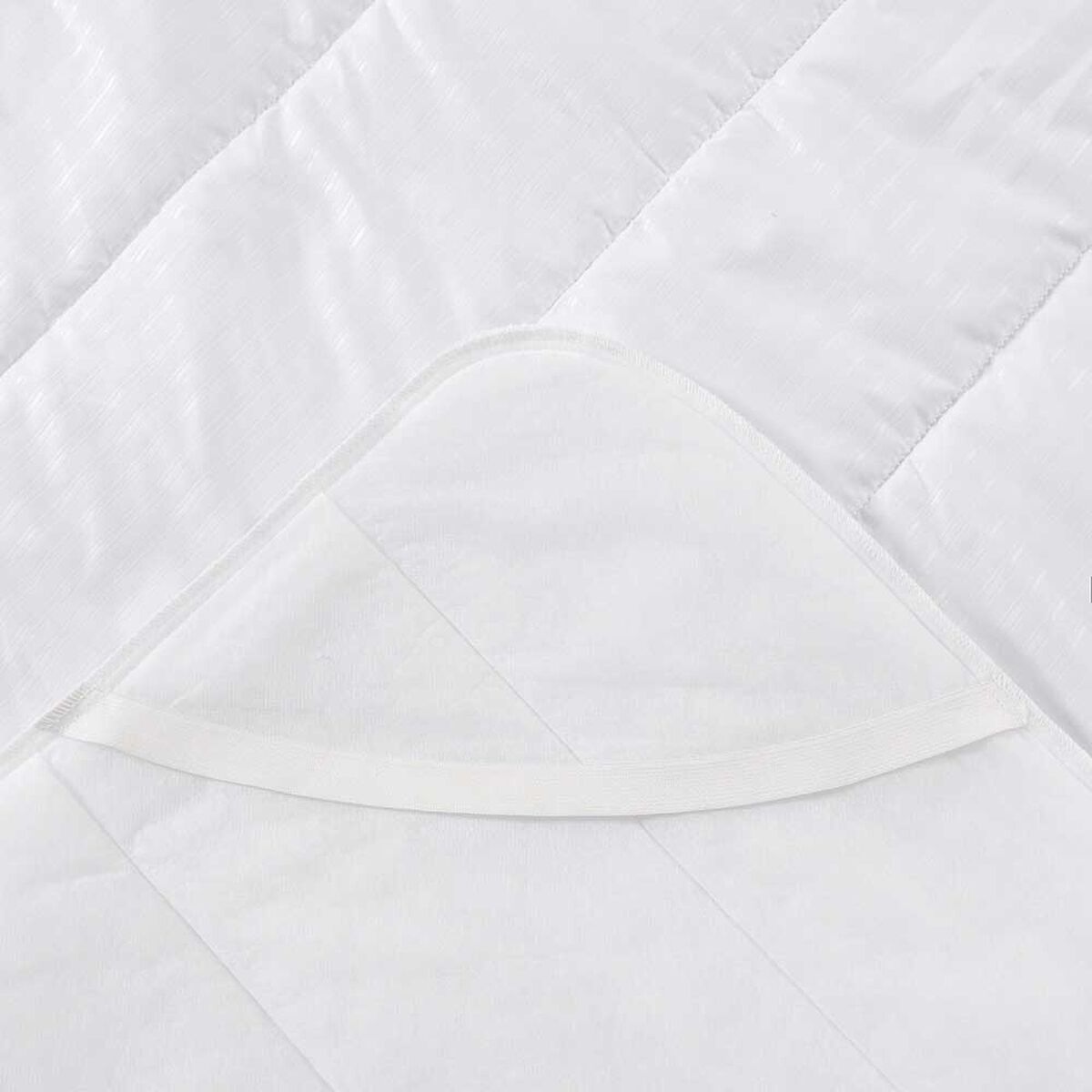 Cubrecolchón American Family 1,5 Plazas Liso Blanco