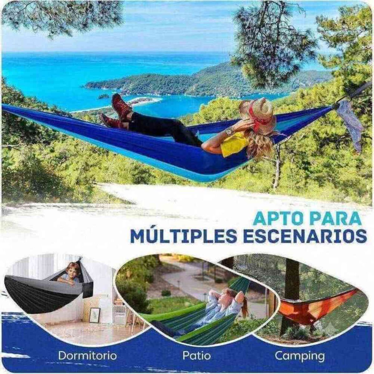 Hamaca Compacta Azul Pro Outdoor