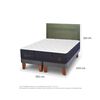 Cama Europea CIC Base Dividida King Grand Premium + Respaldo Milan Olivo