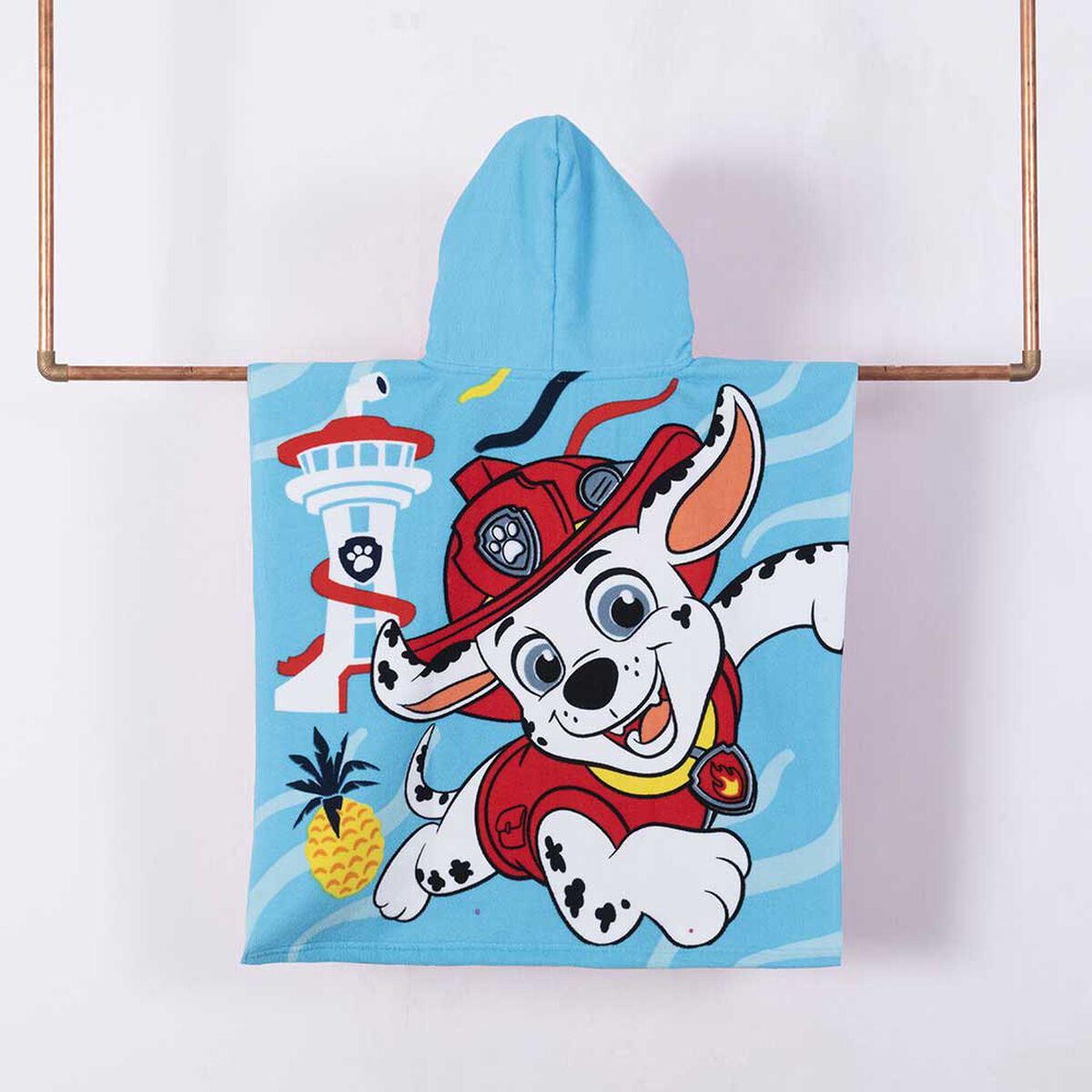 Toalla de Playa Infantil con Capucha Paw Patrol Hooray 60 x 120 cm