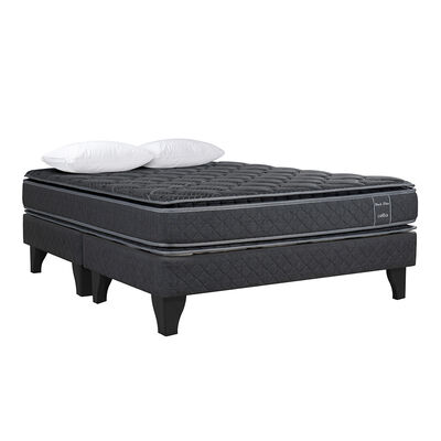 Imagen 1 del producto Cama Europea Celta Black Elite King + 2 Almohadas Cotton 50 x 90 cm