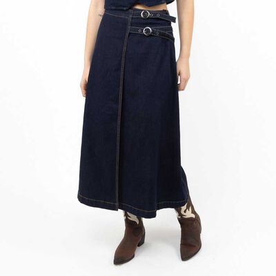 Falda Maxi Mujer Zibel Azul