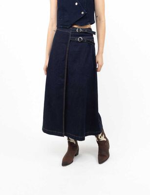 Imagen 1 del producto Falda Maxi Mujer Zibel Azul