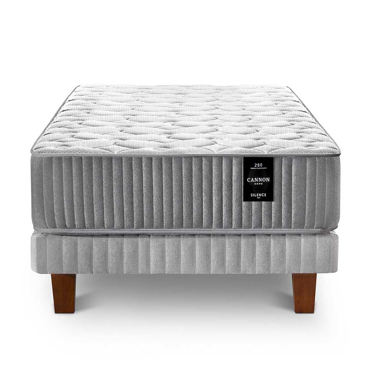 Cama Europea Cannon 1,5 Plazas Silence