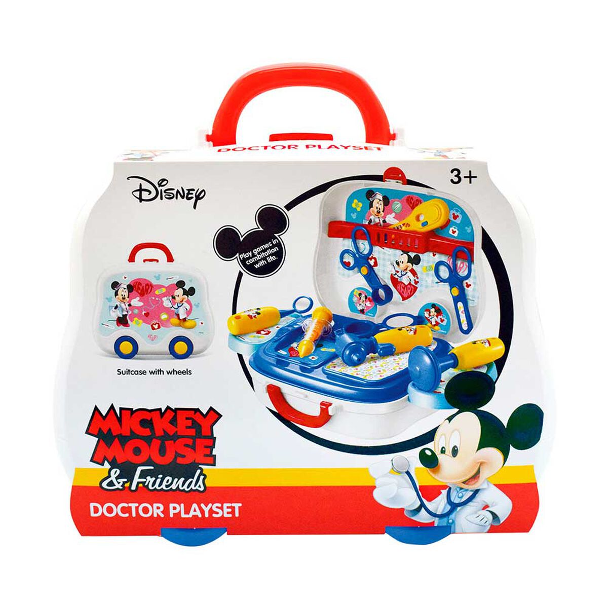 Set Doctor En Maletin Con Ruedas Mickey Disney