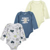 Pack 3 Body Manga Larga Chess Baby