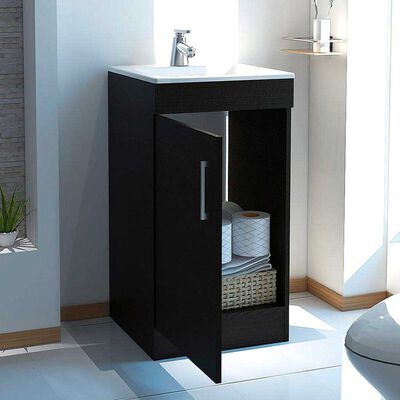 Imagen 2 del producto Mueble para Lavamanos + Gabinete Espejo TuHome Madrid + Lavamanos