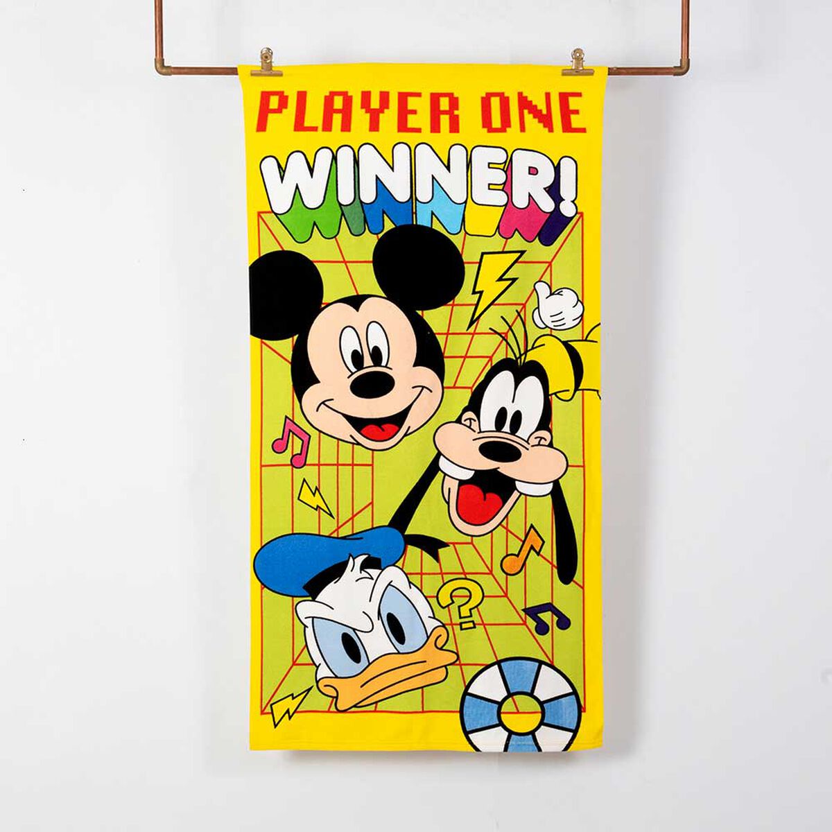 Toalla de Playa Infantil Disney Player 70 x 140 cm