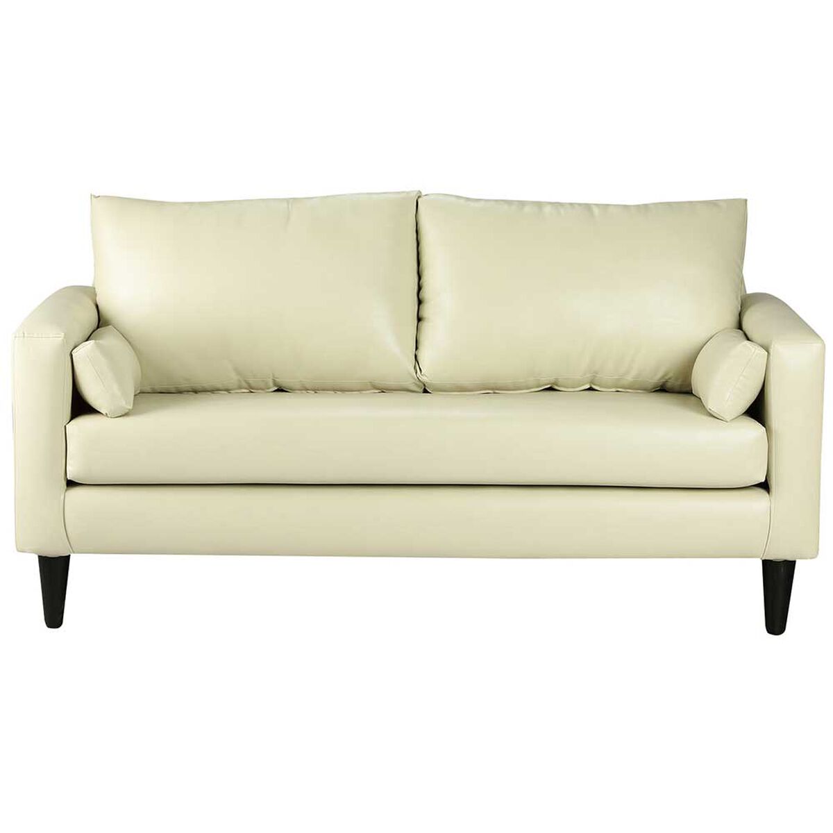 Juego de Living Bodevir Sky PU 00 Sof&aacute; 3 Cuerpos + Dos Pouf 1 Cuerpo Beige&nbsp;