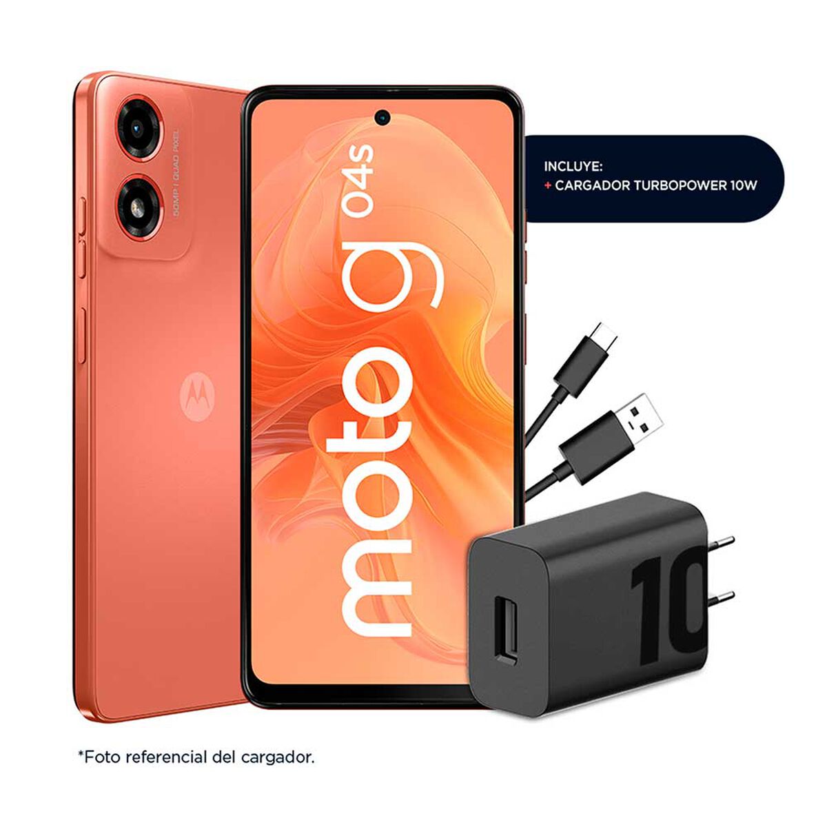Celular Motorola G04s 128GB 6,56" Naranja Liberado