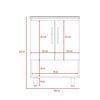 Mueble Lavamanos TuHome Bath Bi Color Duna Blanco