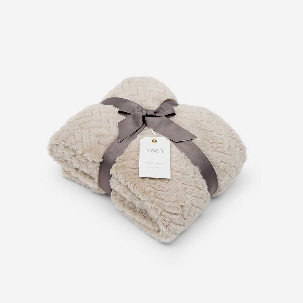 Manta Rosen Sherpa Belia 130x170 cm Gris