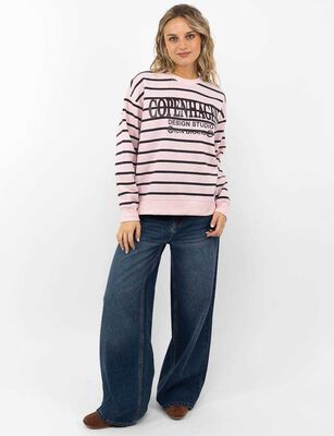 Imagen 2 del producto Polerón Con Estampado Mujer Icono Rosado