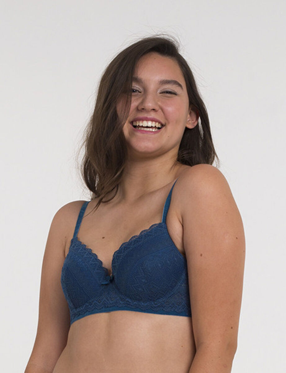 Sosten  Encaje Copa Preformada Flores