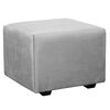 Juego de Living Diseño A&M Home Loreto Sofá 3 Cuerpos + 2 Pouf 1 Cuerpo  Gris Felpa