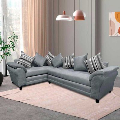 Imagen 1 del producto Sofá Seccional Izquierdo Living Factory Capri 5 Cuerpos Gris