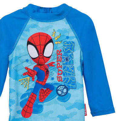 Imagen 2 del producto Traje de baño Enterito UV Bebé Spidey Azulino